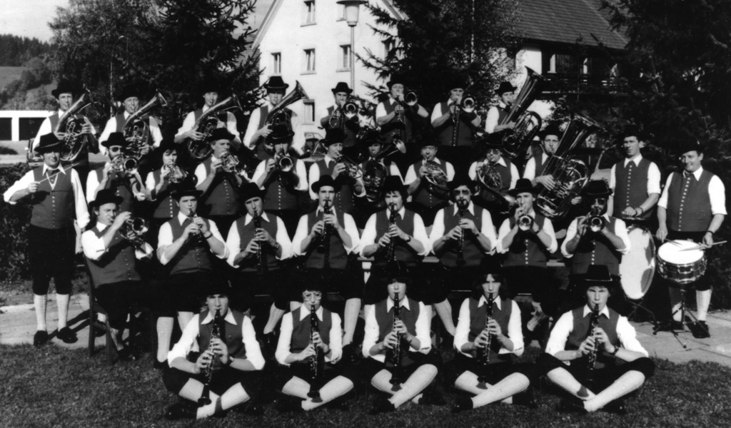 Die Musikkapelle Röthenbach Gruppenfoto 1979