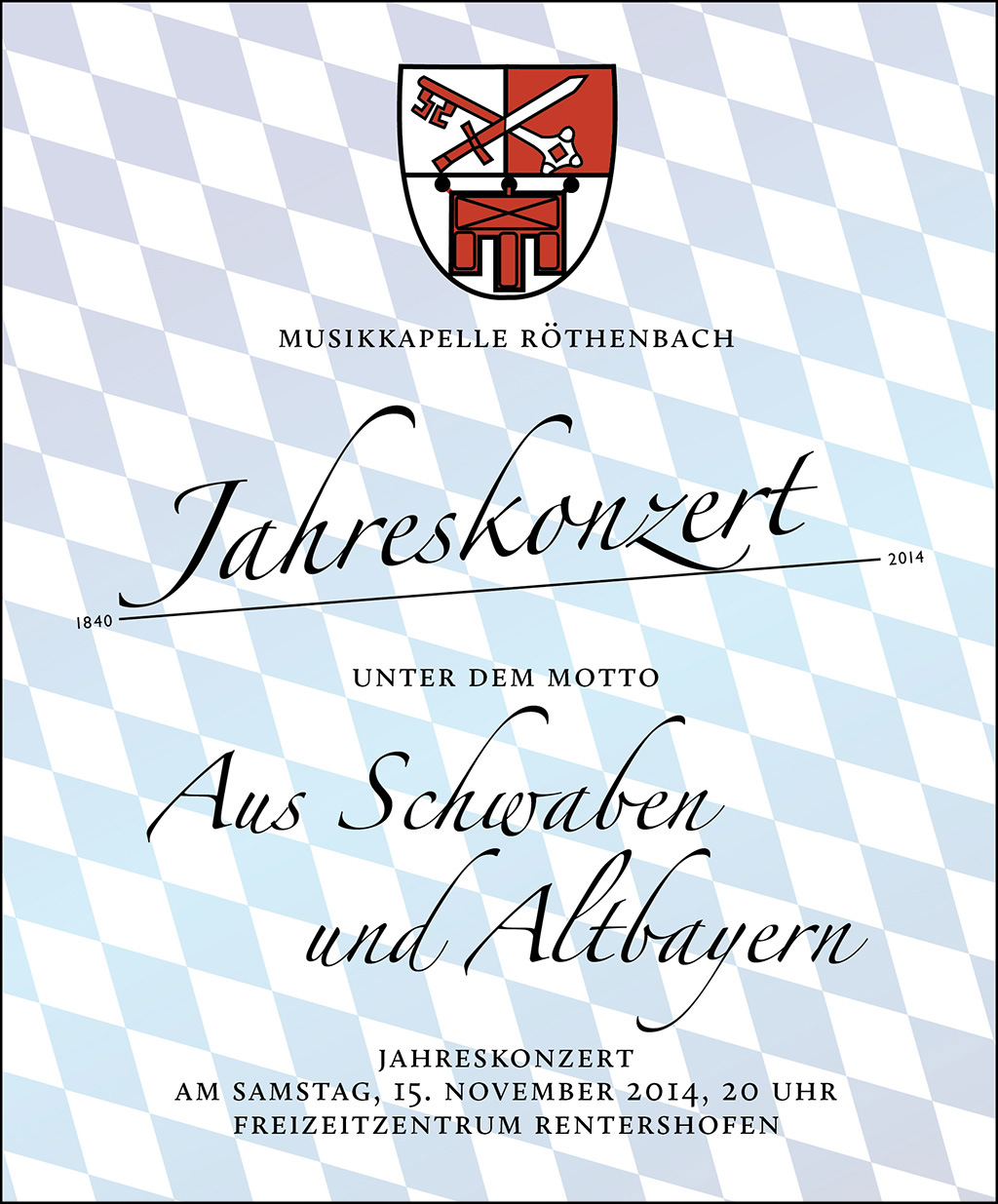 Jahreskonzert der Musikkapelle Röthenbach unter dem Motto "Aus Schwaben und Altbayern"